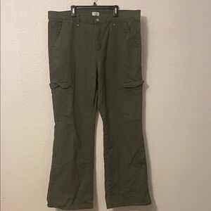 Time and Tru Olive Flare & Wide Leg Jeans